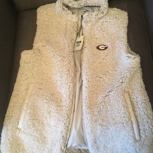 UGA Sherpa Vest Brand New